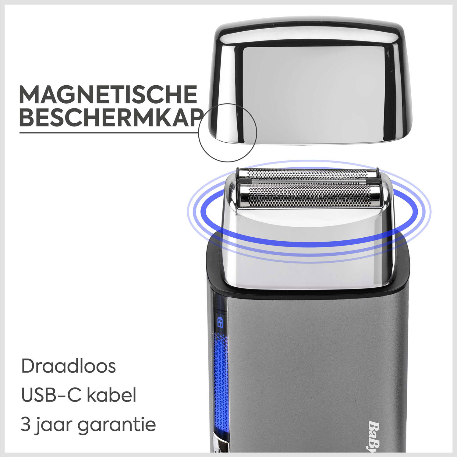 Super-X Metal Series Scheerapparaat met dubbele scheerfolie (Zilver)